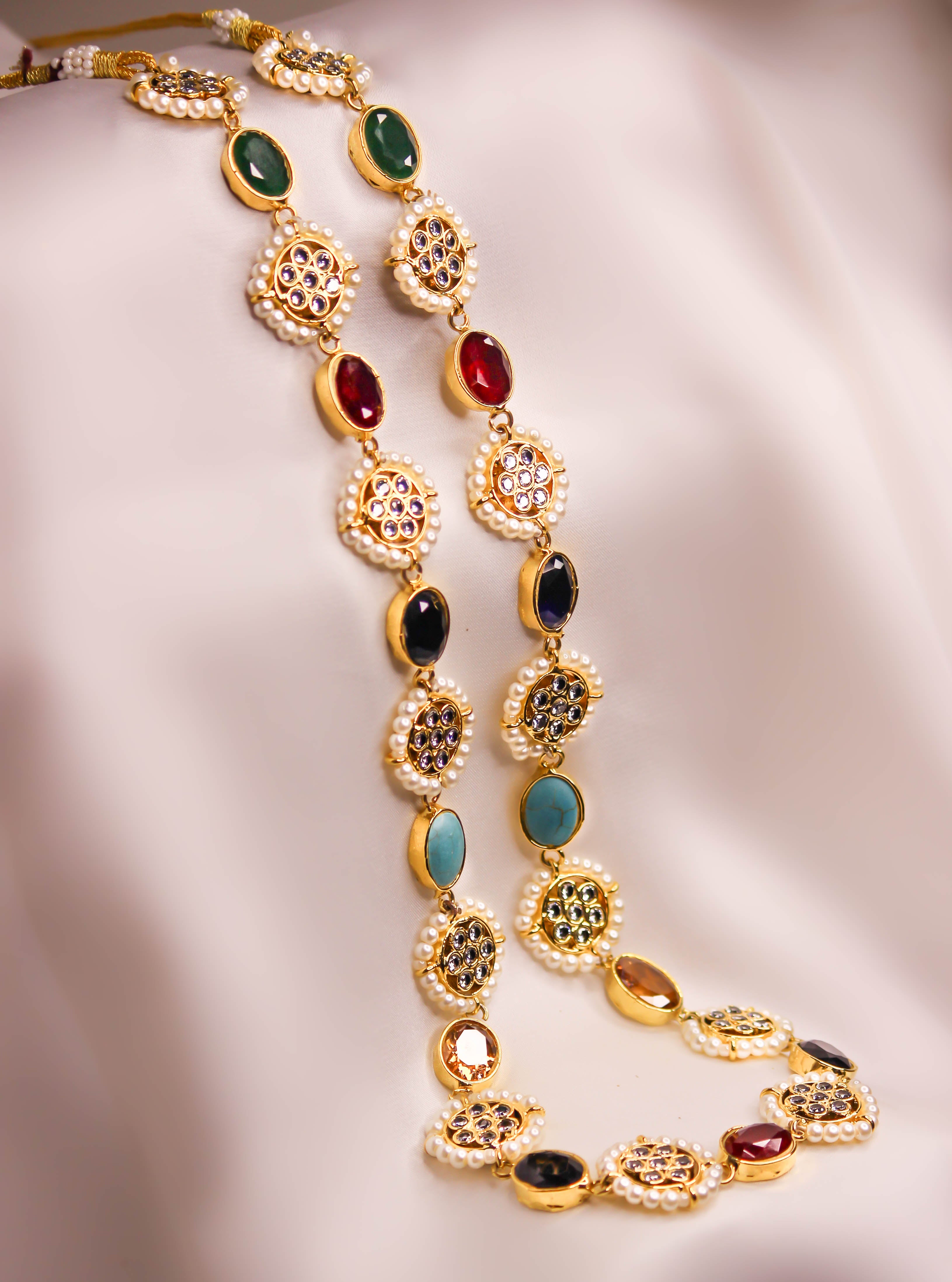MAHI MULTISTONE PEARL MALA